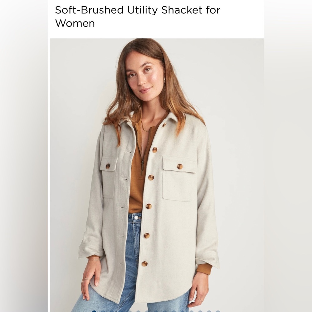 Old Navy Soft brushed utility shacket